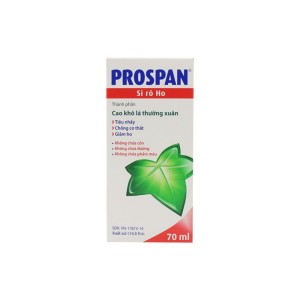 Thuốc trị ho, viêm họng  Prospan Cough Syrup (70ml)